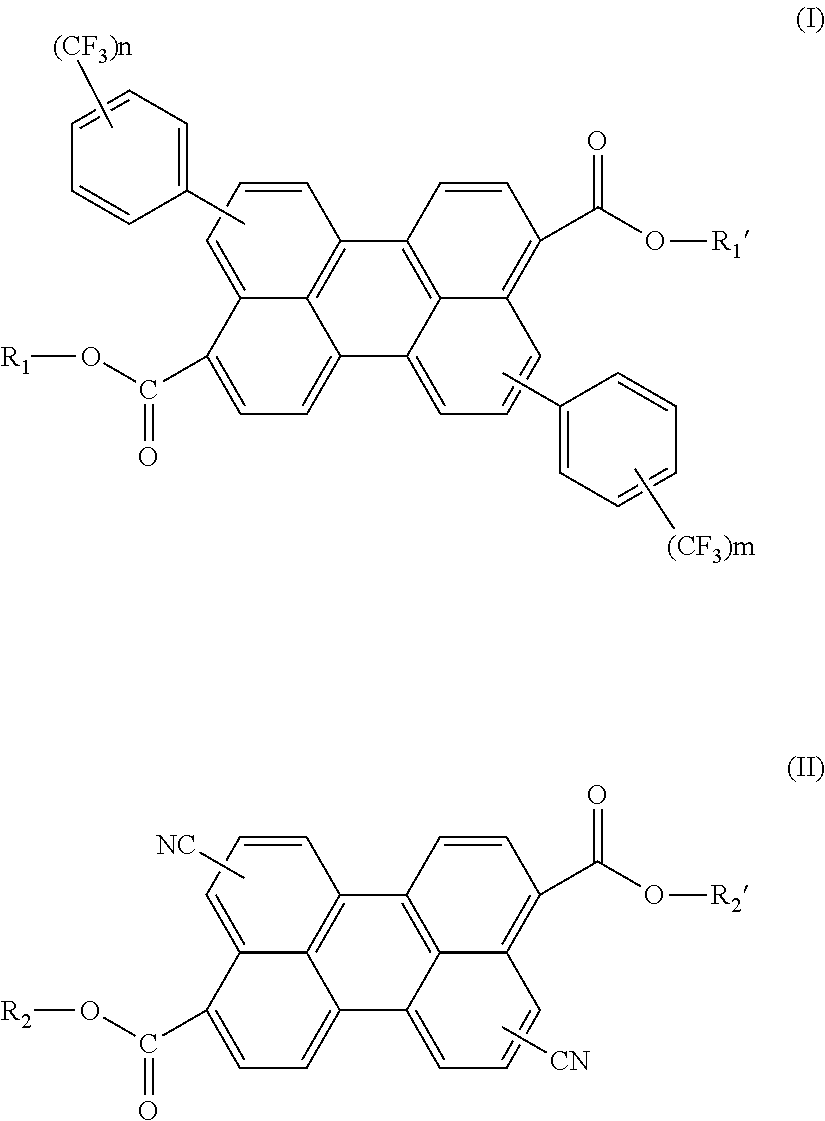 Wavelength conversion perylene diester chromophores and luminescent films