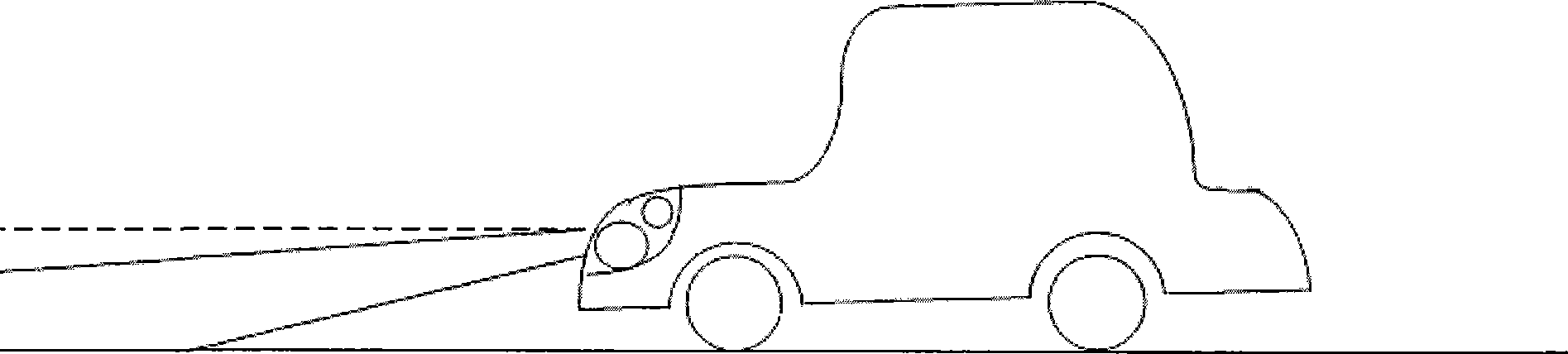 Self-adapting steering headlamp illuminating system