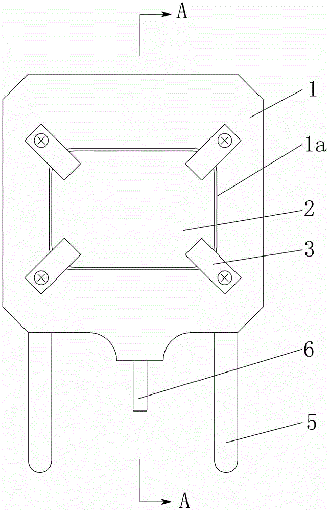 A submerged needle tip support for atomic force microscopy that can be used in acid-base environments