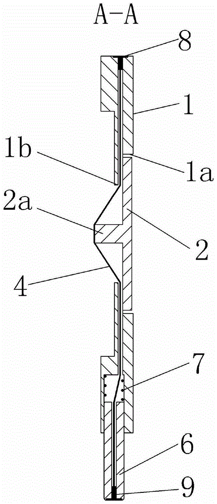 A submerged needle tip support for atomic force microscopy that can be used in acid-base environments