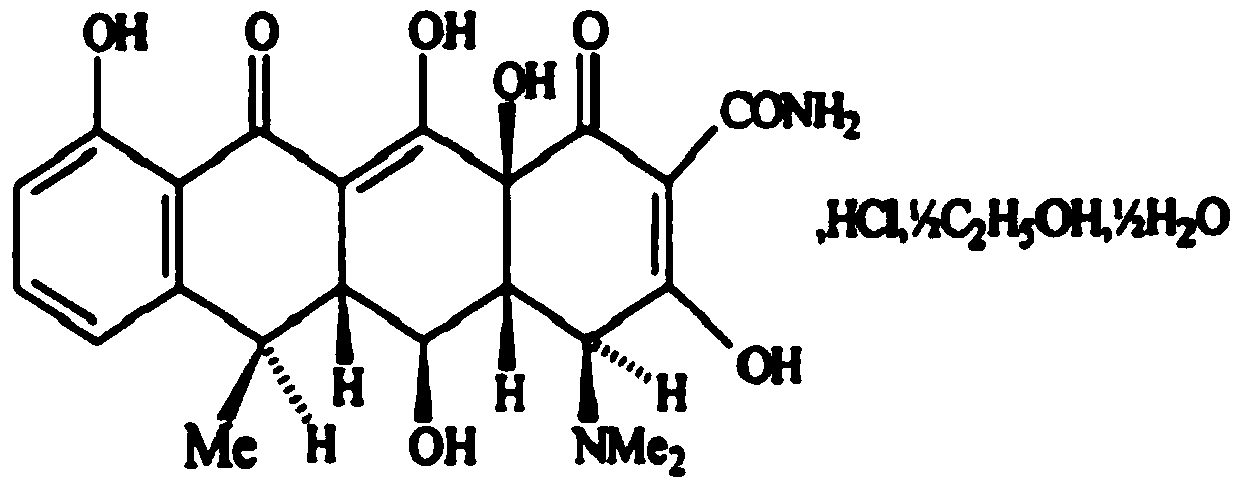 A kind of doxycycline hydrochloride enteric-coated tablet and preparation method thereof