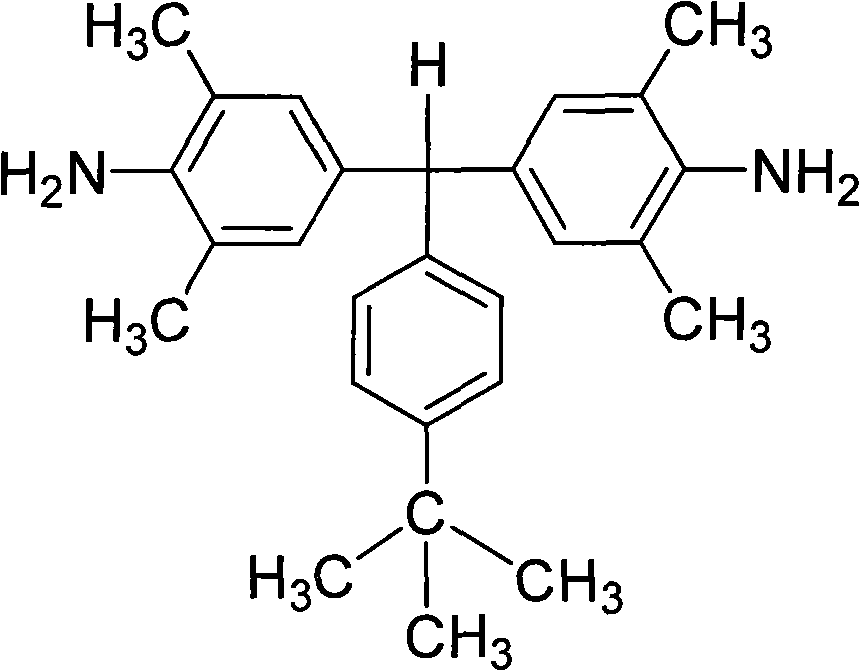 Polyalkyl-substituted aromatic diamine monomer and preparation and application thereof