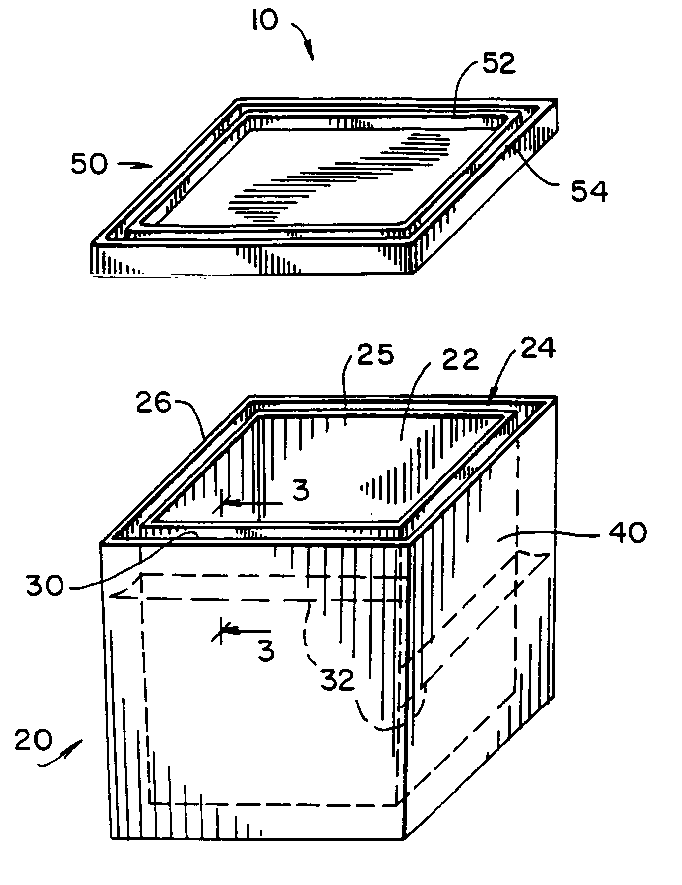 Apparatus for storing food