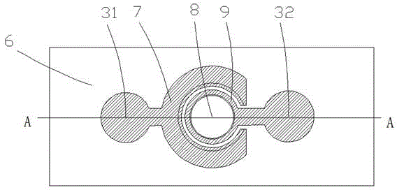 Coplanar electrode analog photoelectric detector chip and manufacturing method thereof