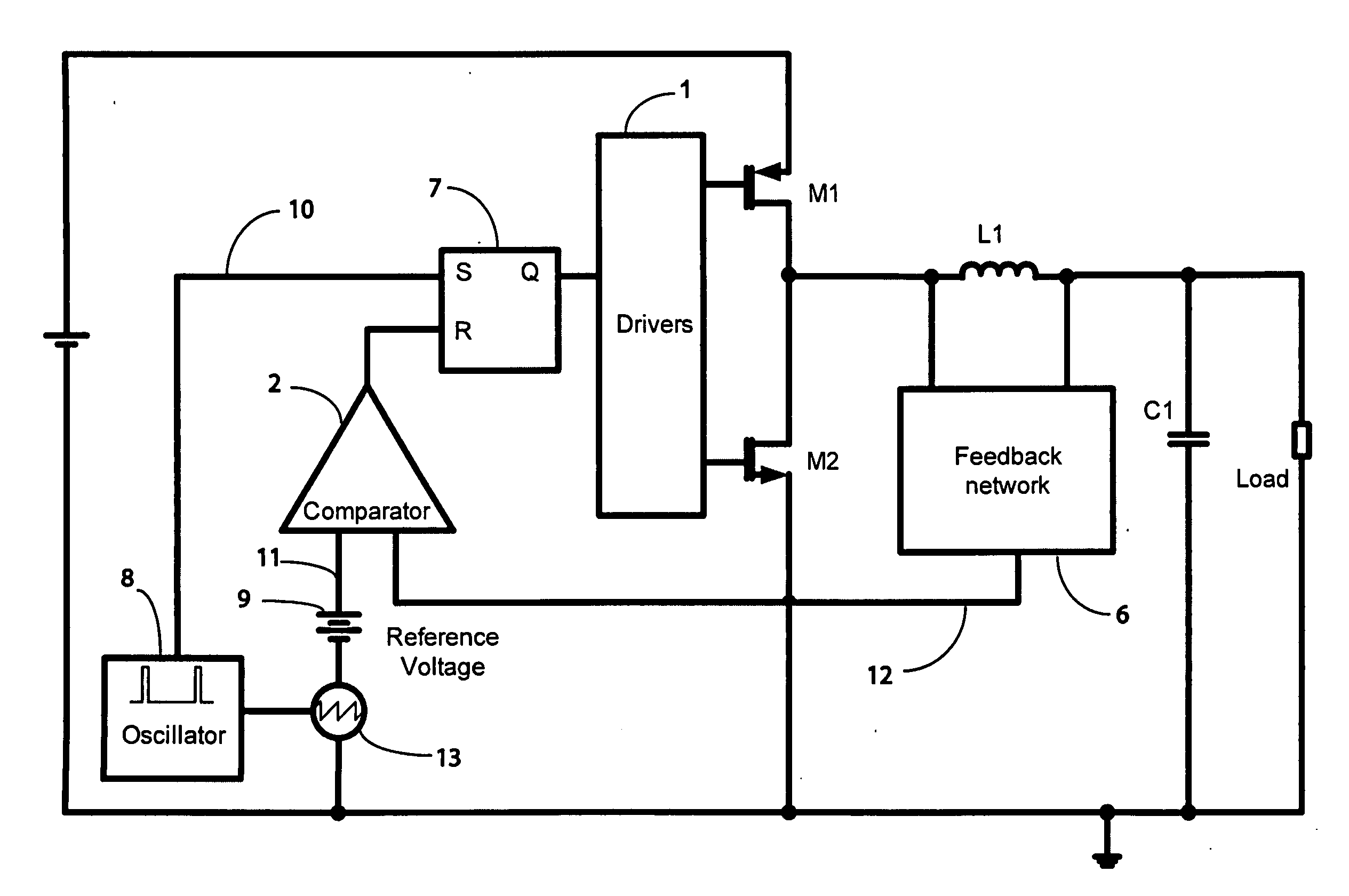 Constant frequency synthetic ripple power converter