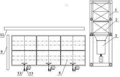 Circulating drying machine capable of automatically breaking material bridge and process system of machine