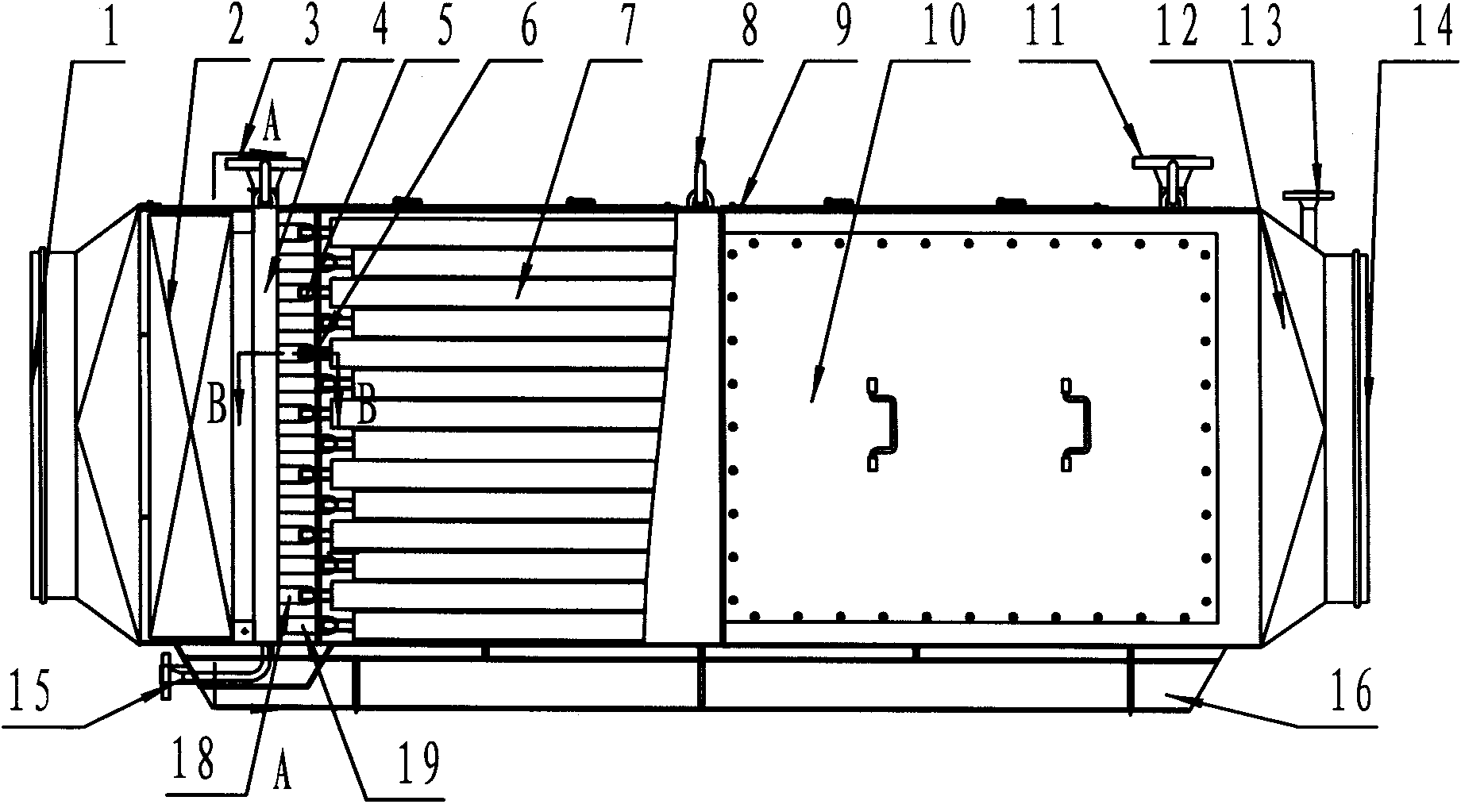 Downhole cooling air-cooling dehumidifier