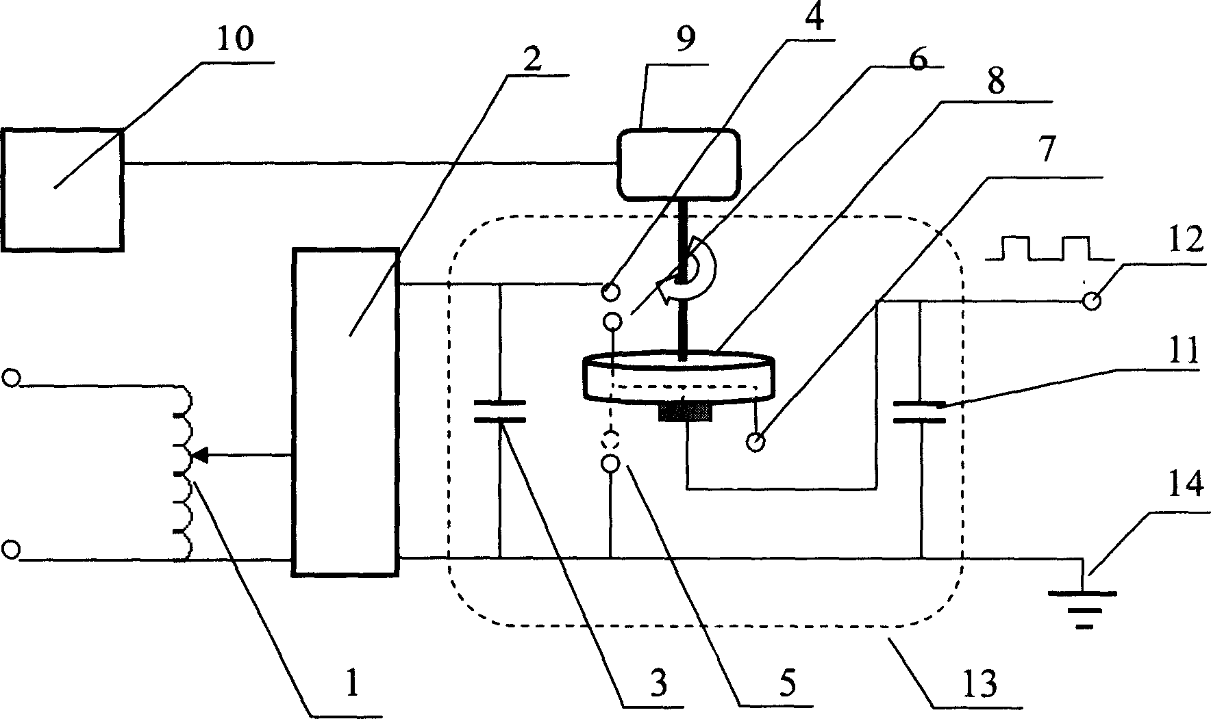 Ultra-low repeated frequency high-voltage rectangular pulse power supply