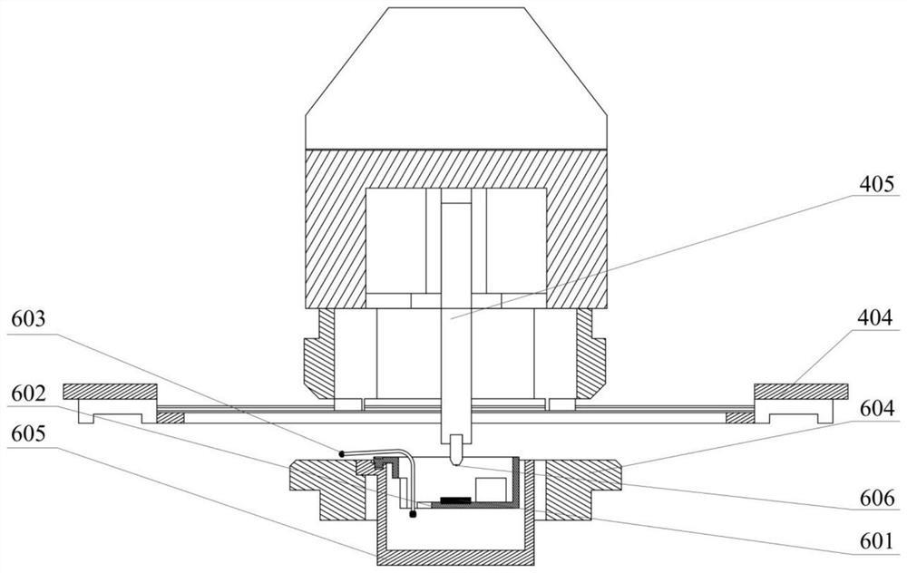 Additive manufacturing device and method based on hollow AFM probe localized electro-deposition