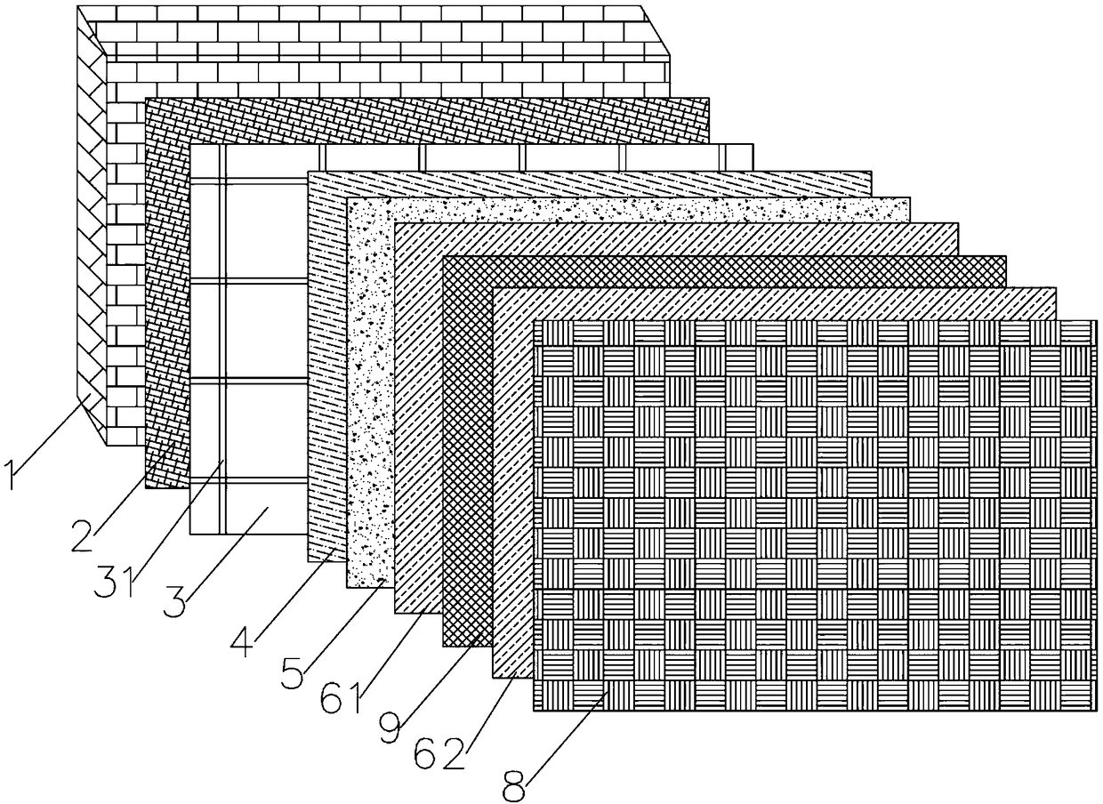 Wall body heat-preservation mortar