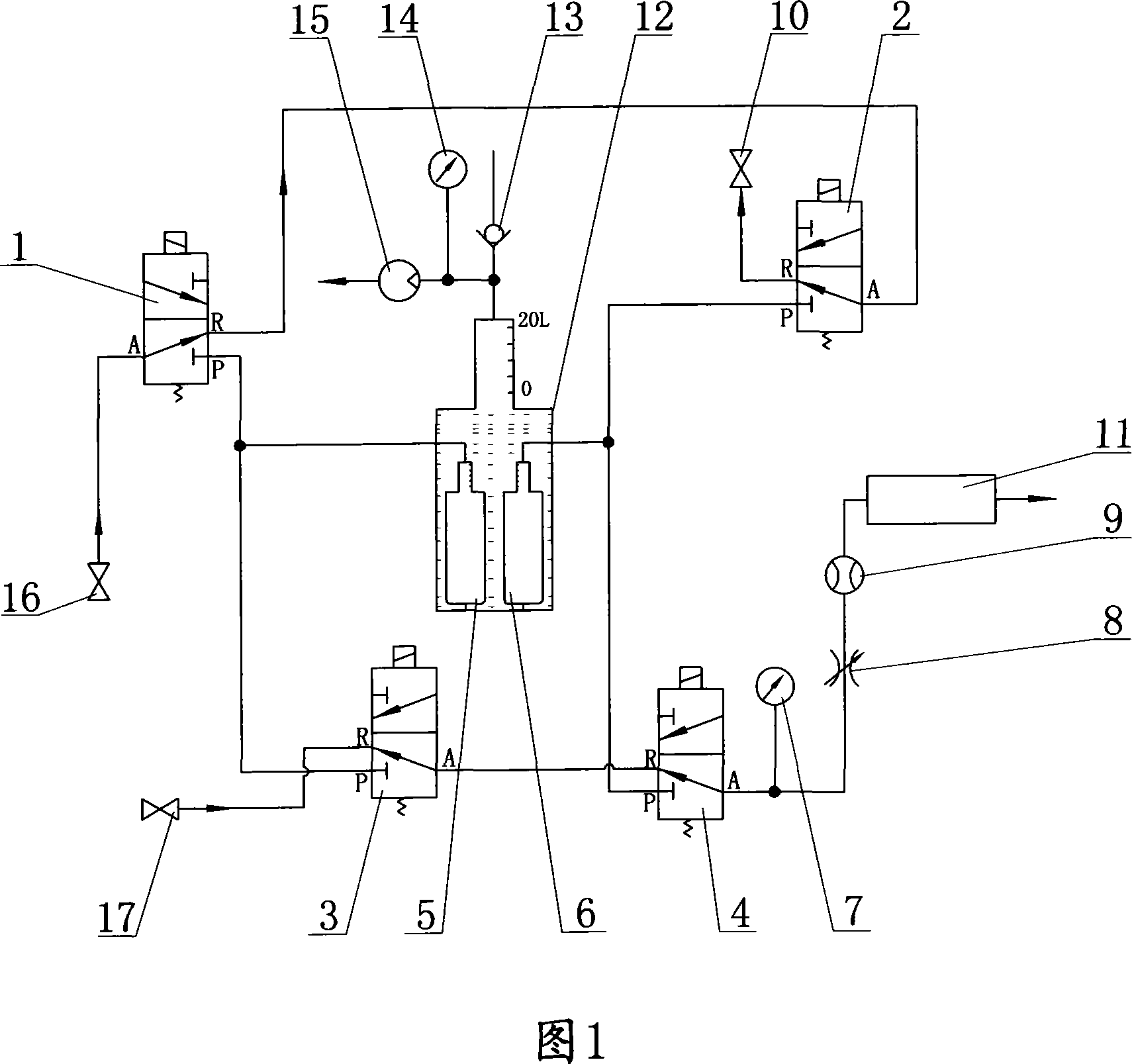 Device for detecting narcosis gas output quantity