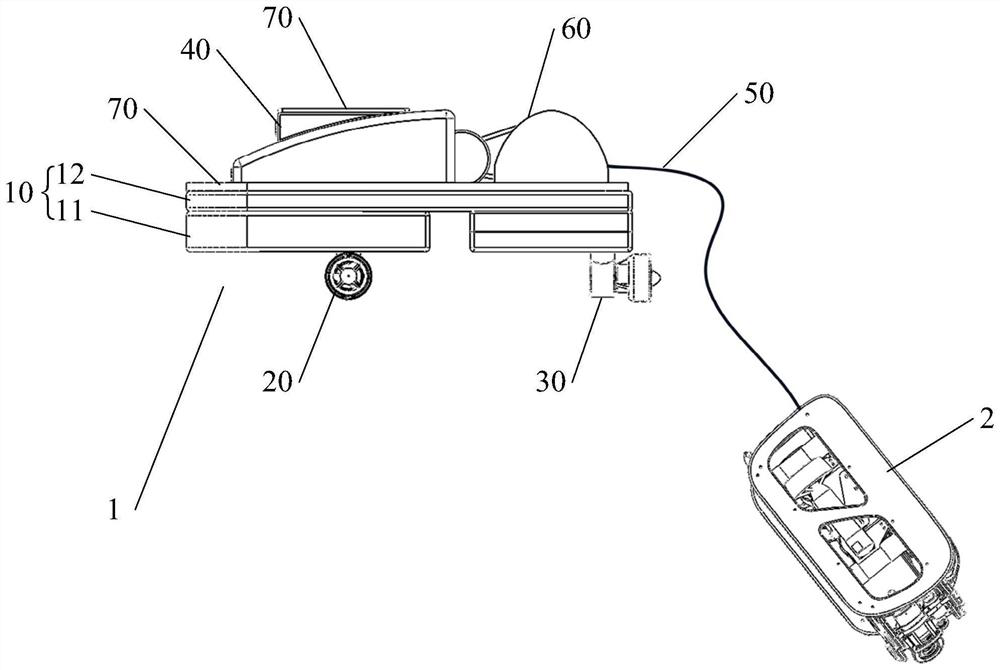 Underwater detection device and control method thereof