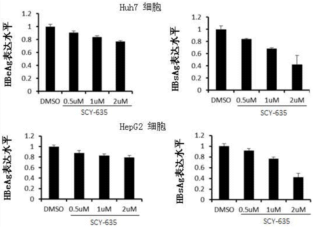 Application of cyclophilin inhibitor