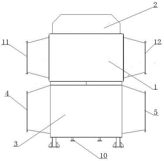 Plate type air preheating device with adjusting function