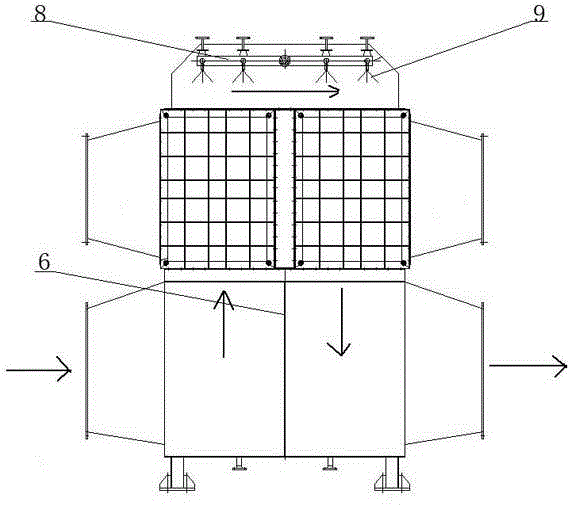 Plate type air preheating device with adjusting function