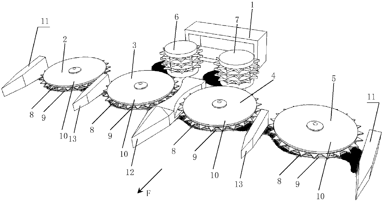 Mechanical device capable of returning crop straw to field in place through straw cutting