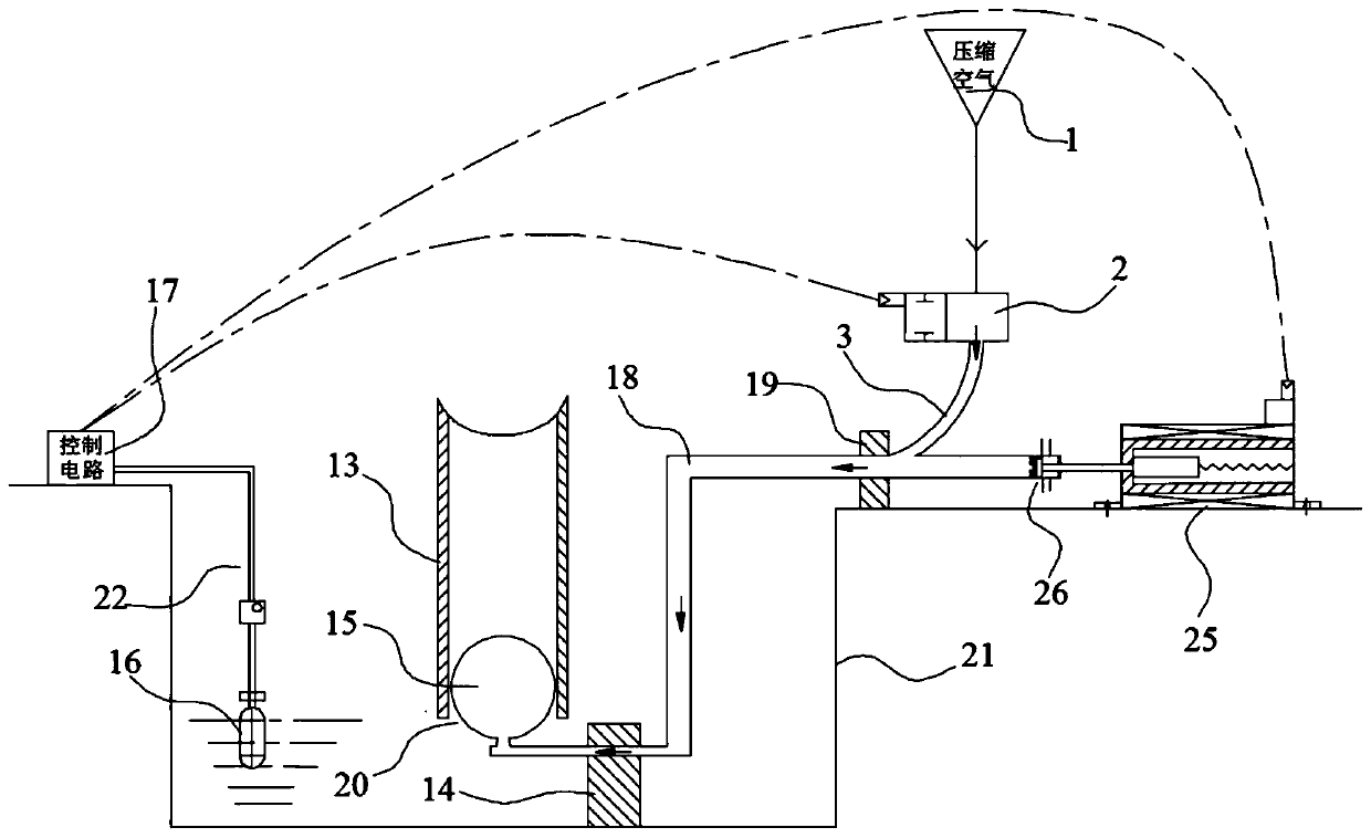 Air suction prevention device suitable for luxury cruise ship bilge water system