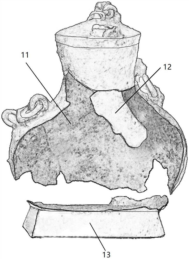 Broken cultural relic supporting system