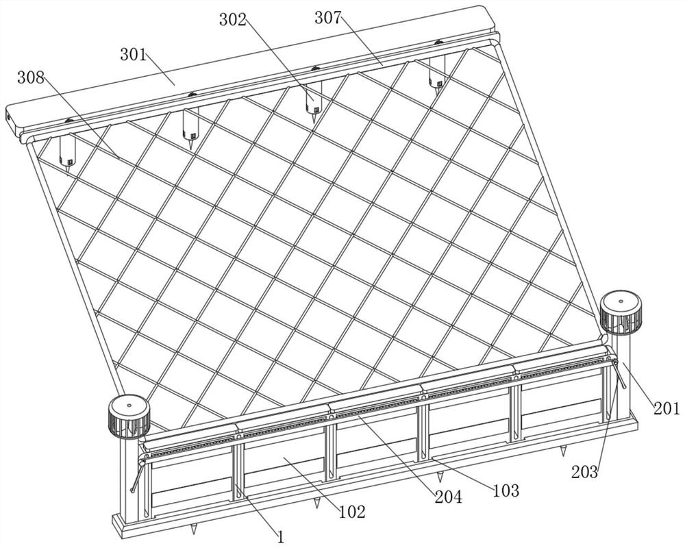 Flexible protection structure based on road traffic design