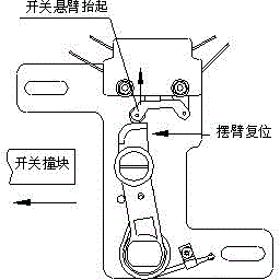 A switch assembly for a sliding door of an urban rail vehicle