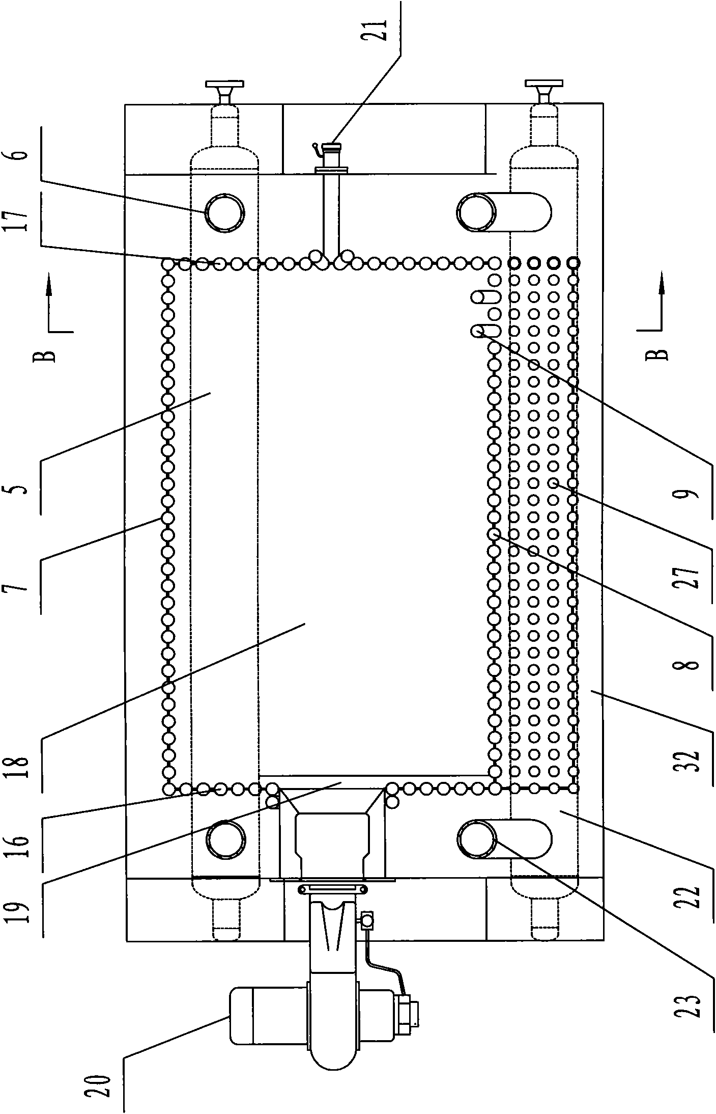 Rapid-installation water pipe boiler with medium and high pressure single-boiler barrel structure