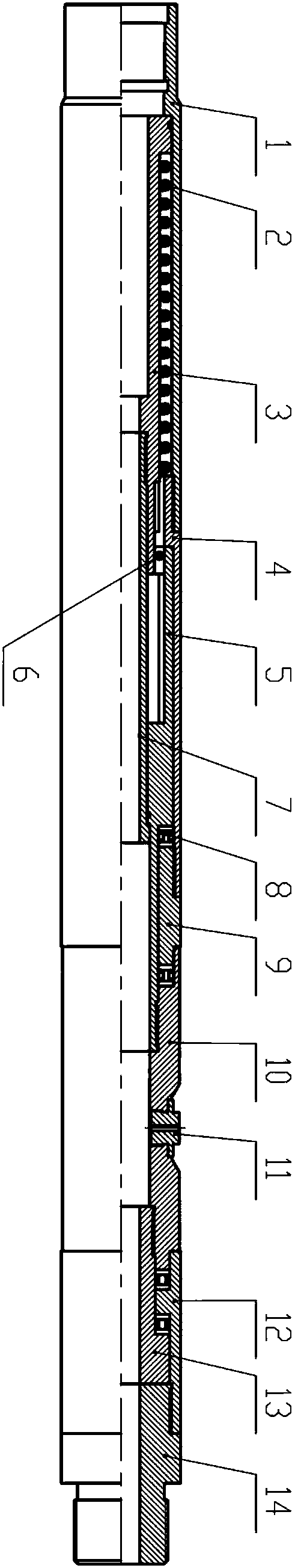 Horizontal well hydraulic directional spraying gun