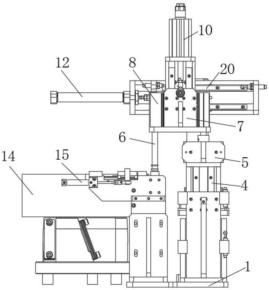 A feeding auxiliary device for processing plastic parts of automobiles