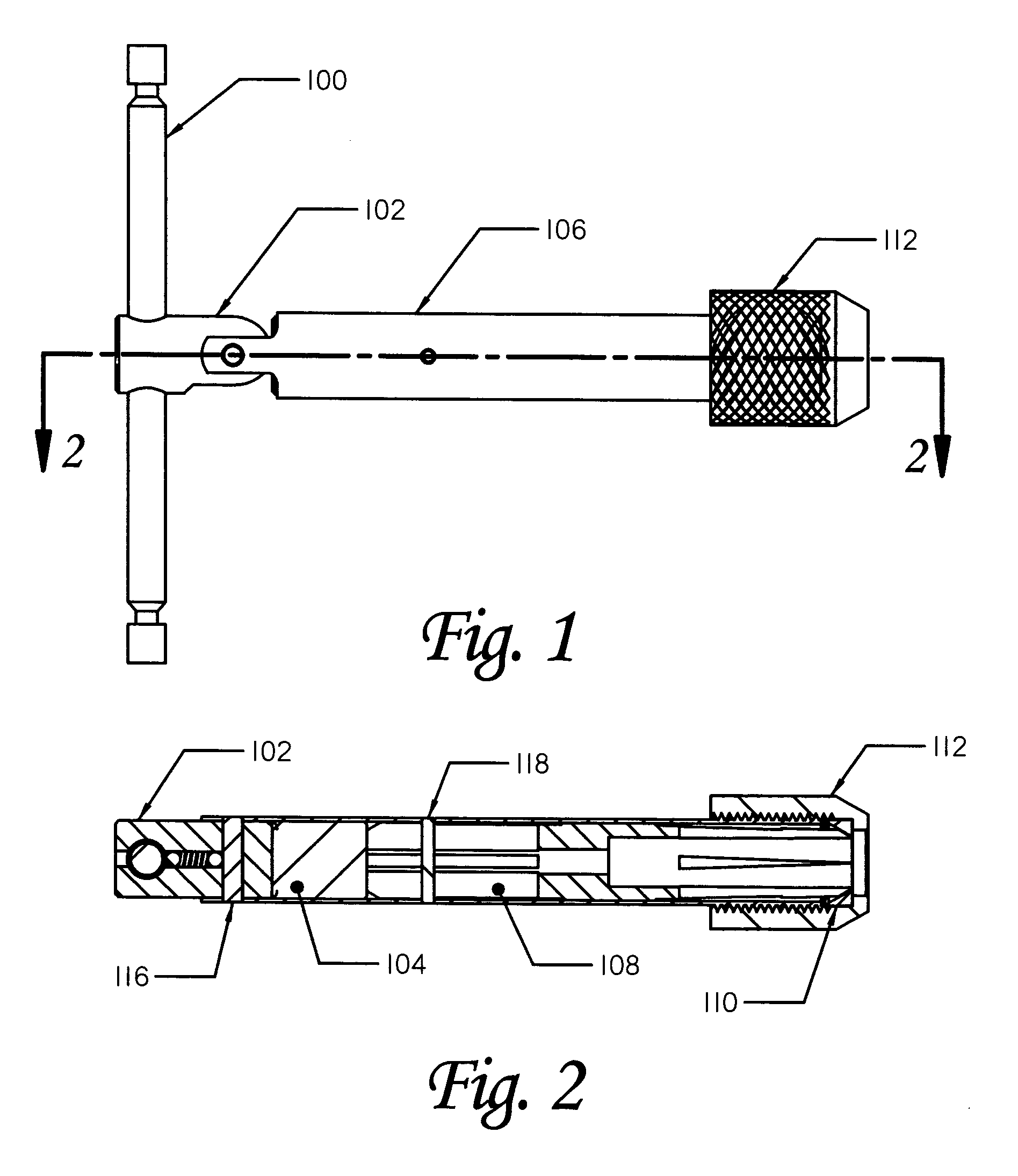 Quick action tap wrench