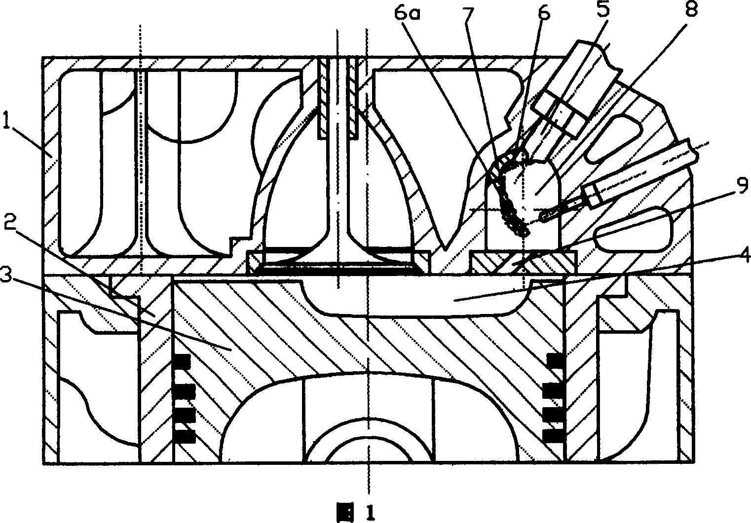 Collision spray vortex chamber of internal combustion engine