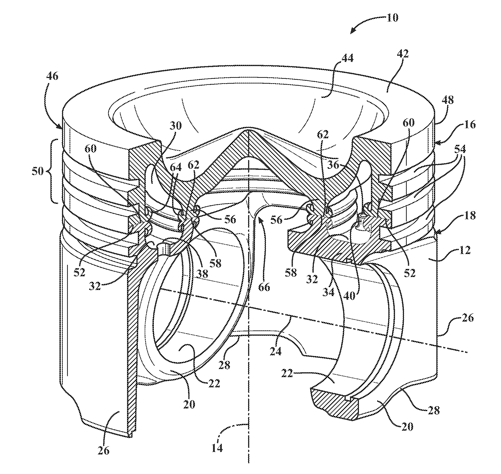 Piston with cooling gallery having enhanced oil inlet and method of construction thereof