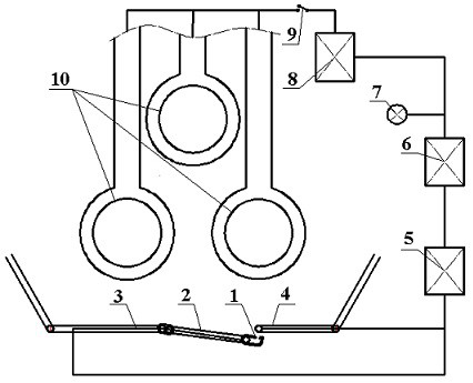 A safety interlocking device and control method for electrode connection platform of lf refining furnace