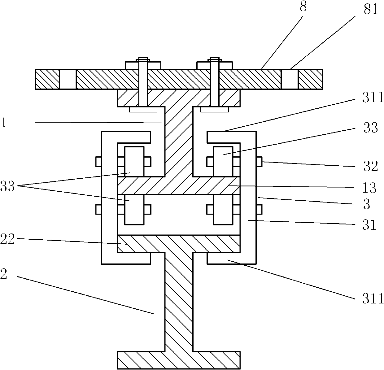 High-rise fire safety escape device with escape hatch