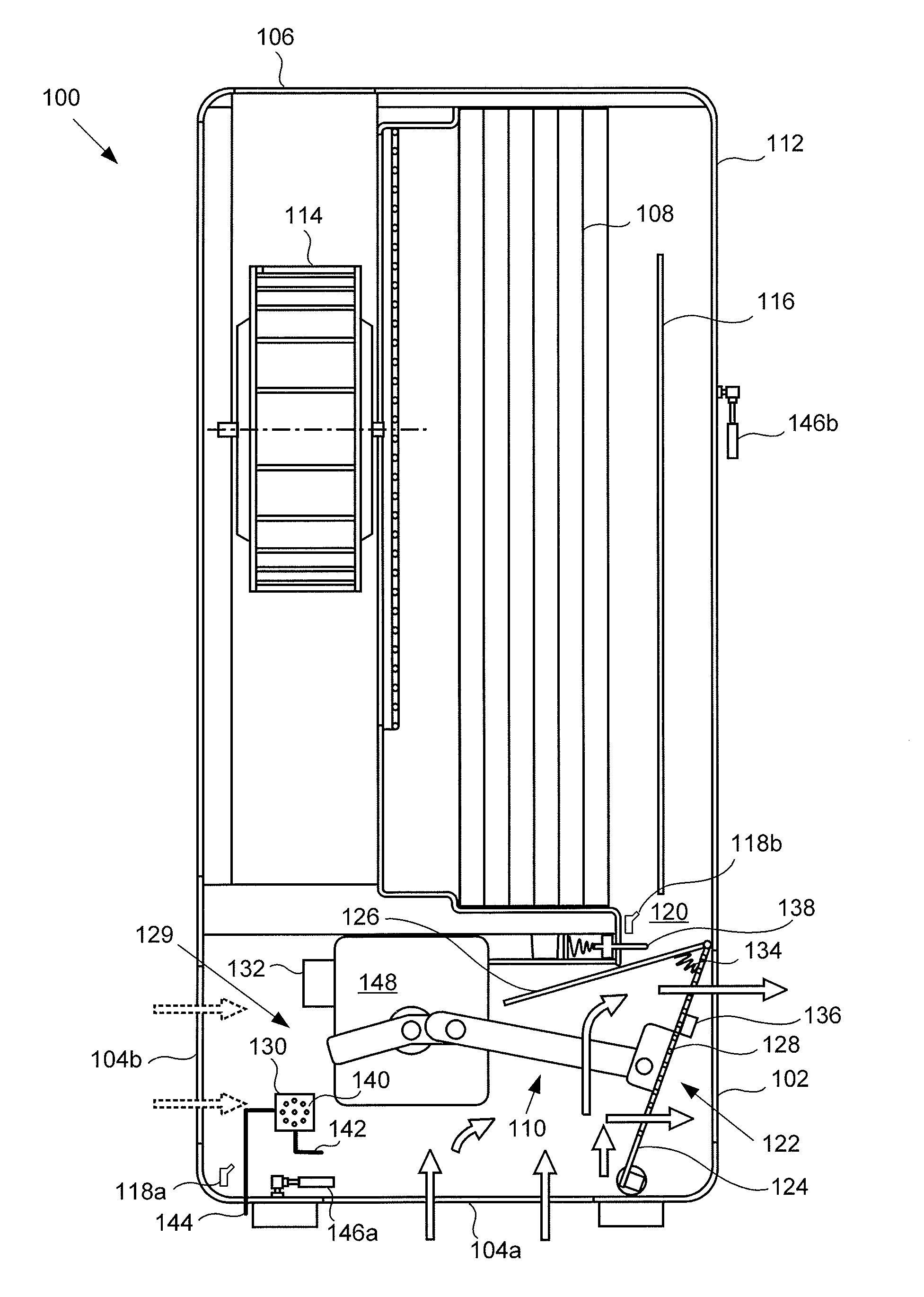 Room Air Purifier With Pressurization Relief