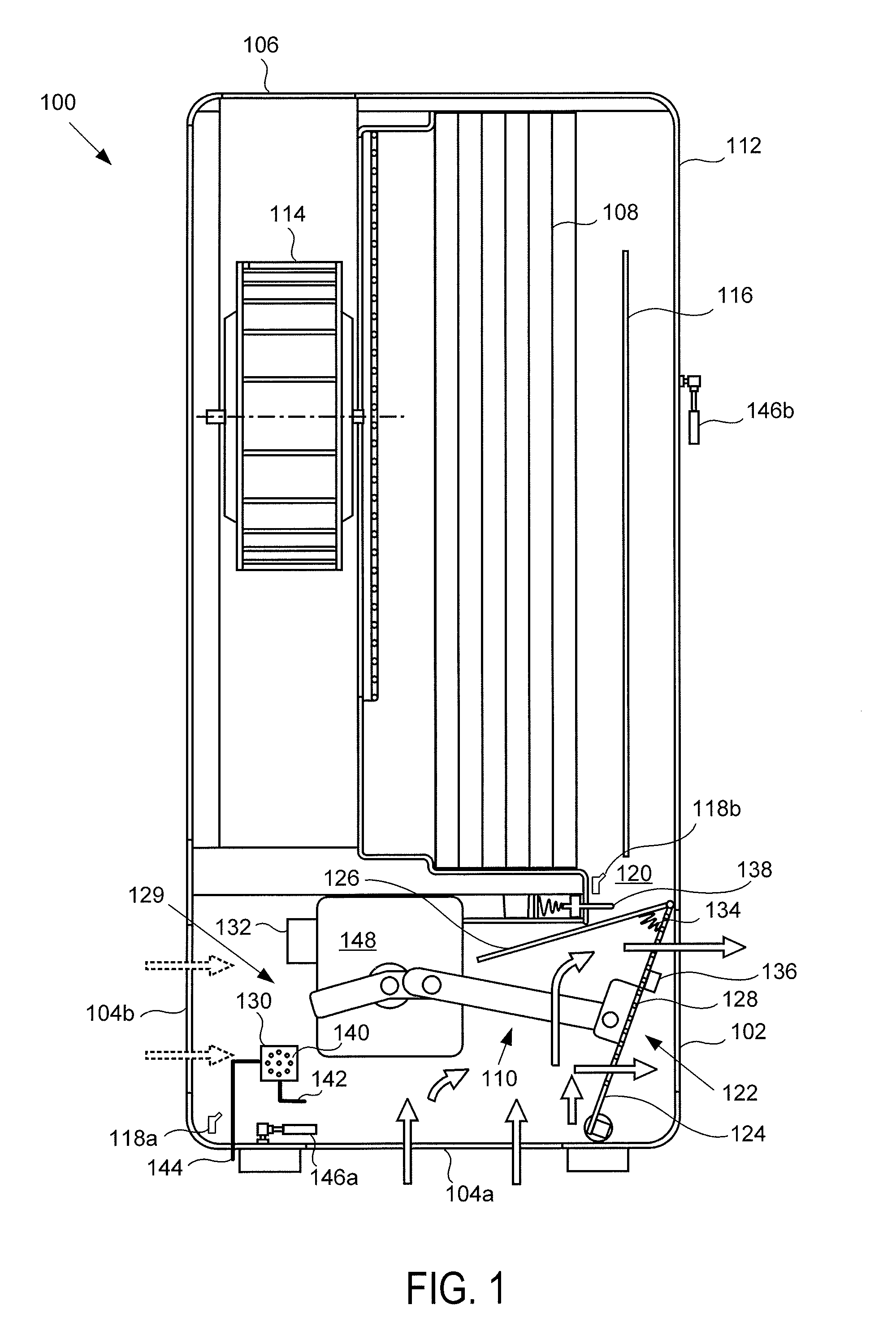 Room Air Purifier With Pressurization Relief