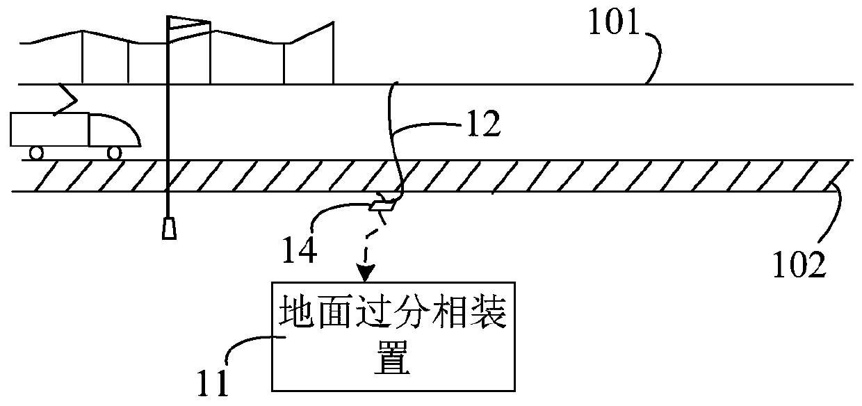 Pantograph detection circuit, ground split-phase passing device and control method