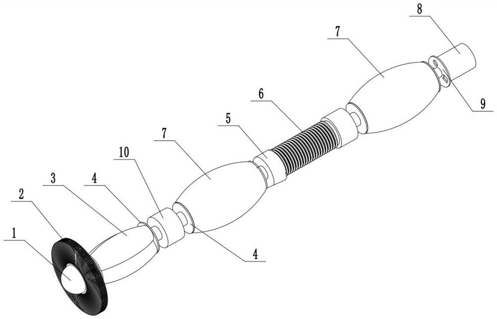 Pneumatic soft robot for pipeline