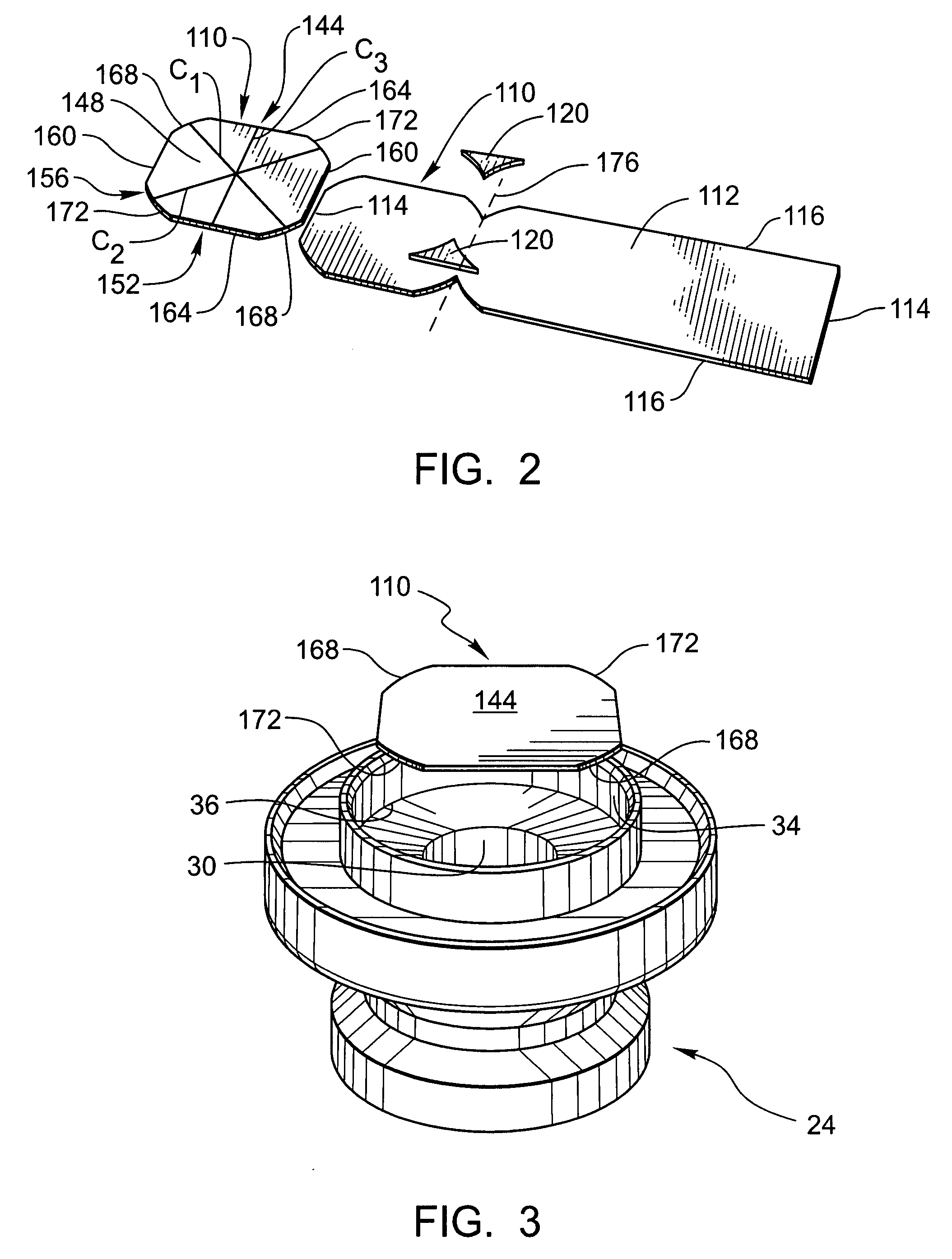 Non-circular burst disk geometry for improved material utilization