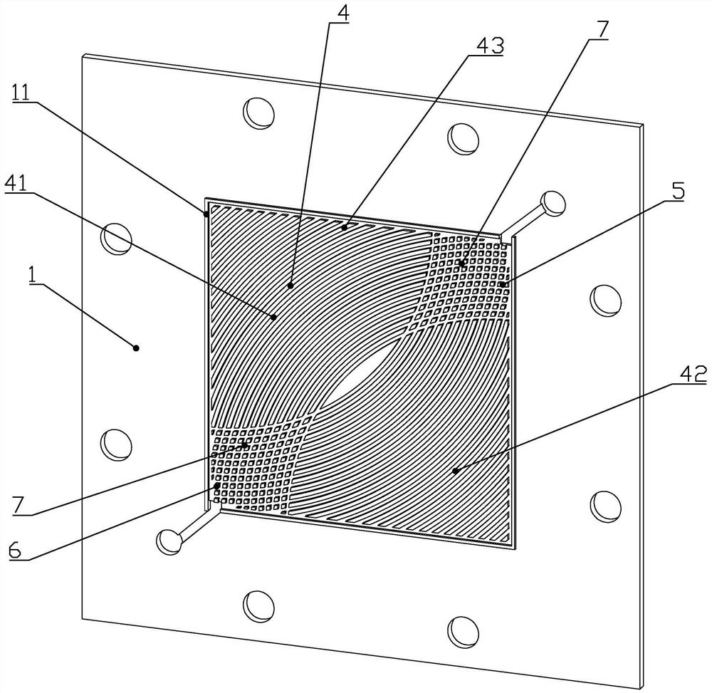 A bipolar plate with high-performance complex bionic structure flow field and preparation method