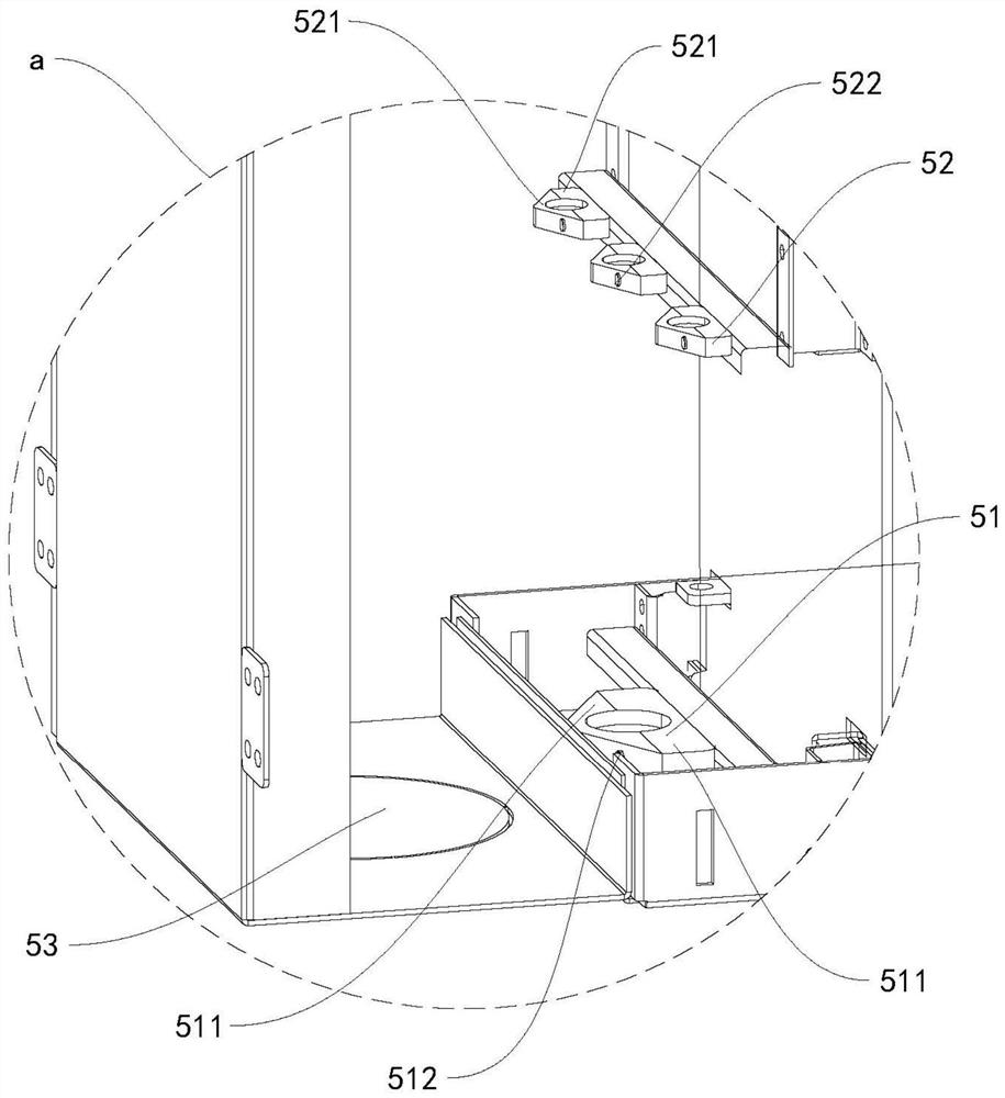 Cable rear connection type gas-insulated switchgear