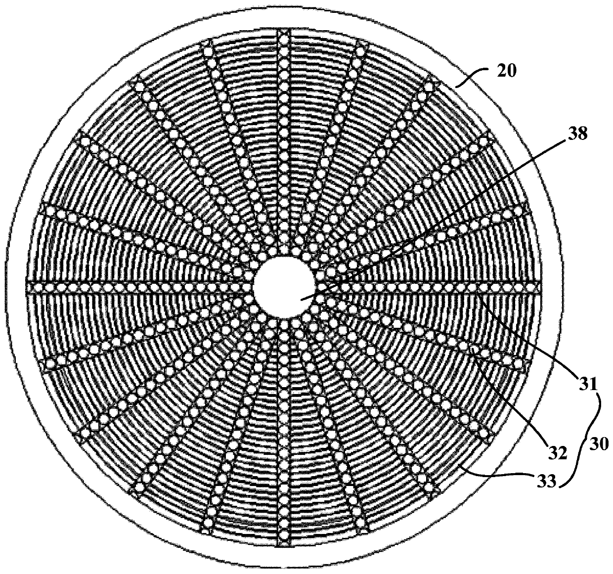 Radiation convection type heat exchanger and air conditioner with same