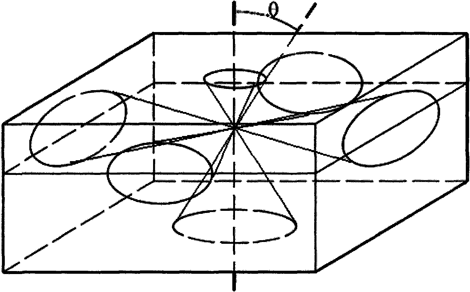 Laterally inclined LED chip and preparation method thereof