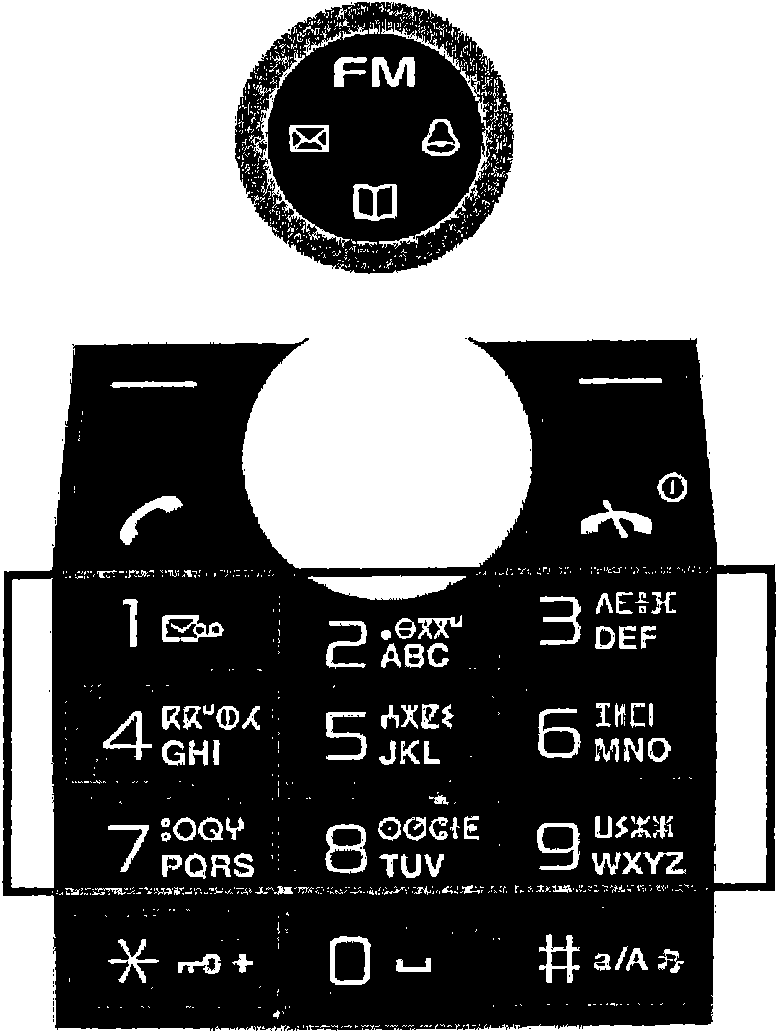 Keyboard and electronic equipment for eliminating language difference