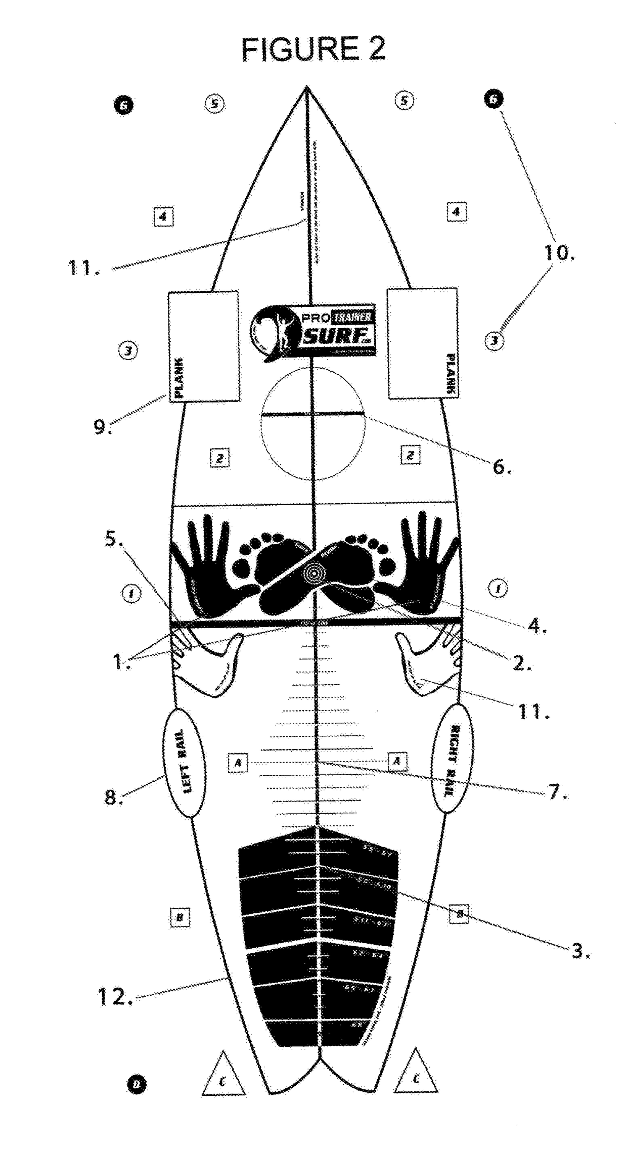 System and method for displaying surf training instructional information