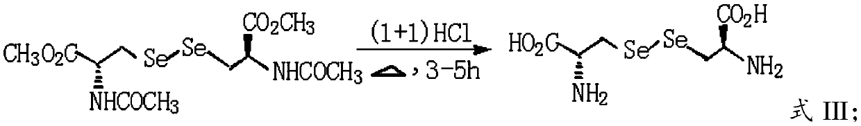 A kind of preparation method of L-selenocystine