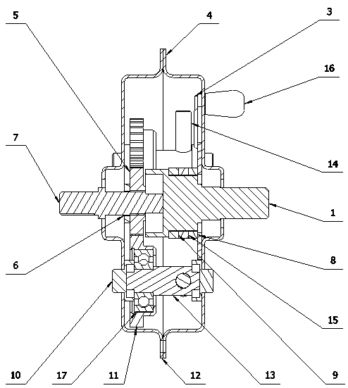 Coaxial pulsation type stepless speed changing equipment