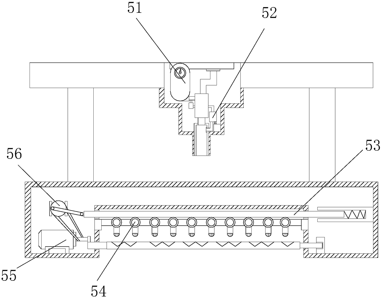 Painting device for furniture