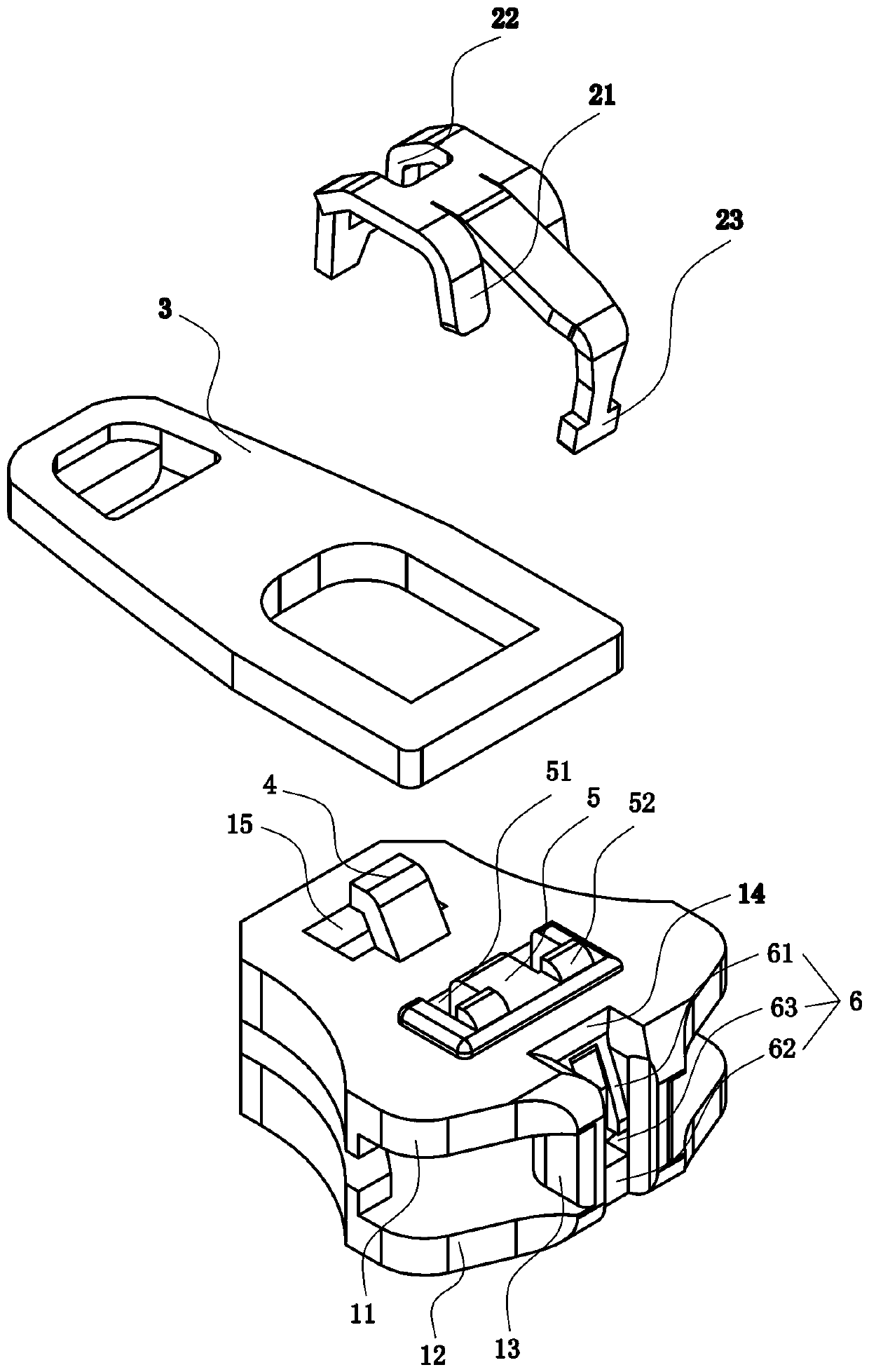 Structure-improved riveting-free copper pull head