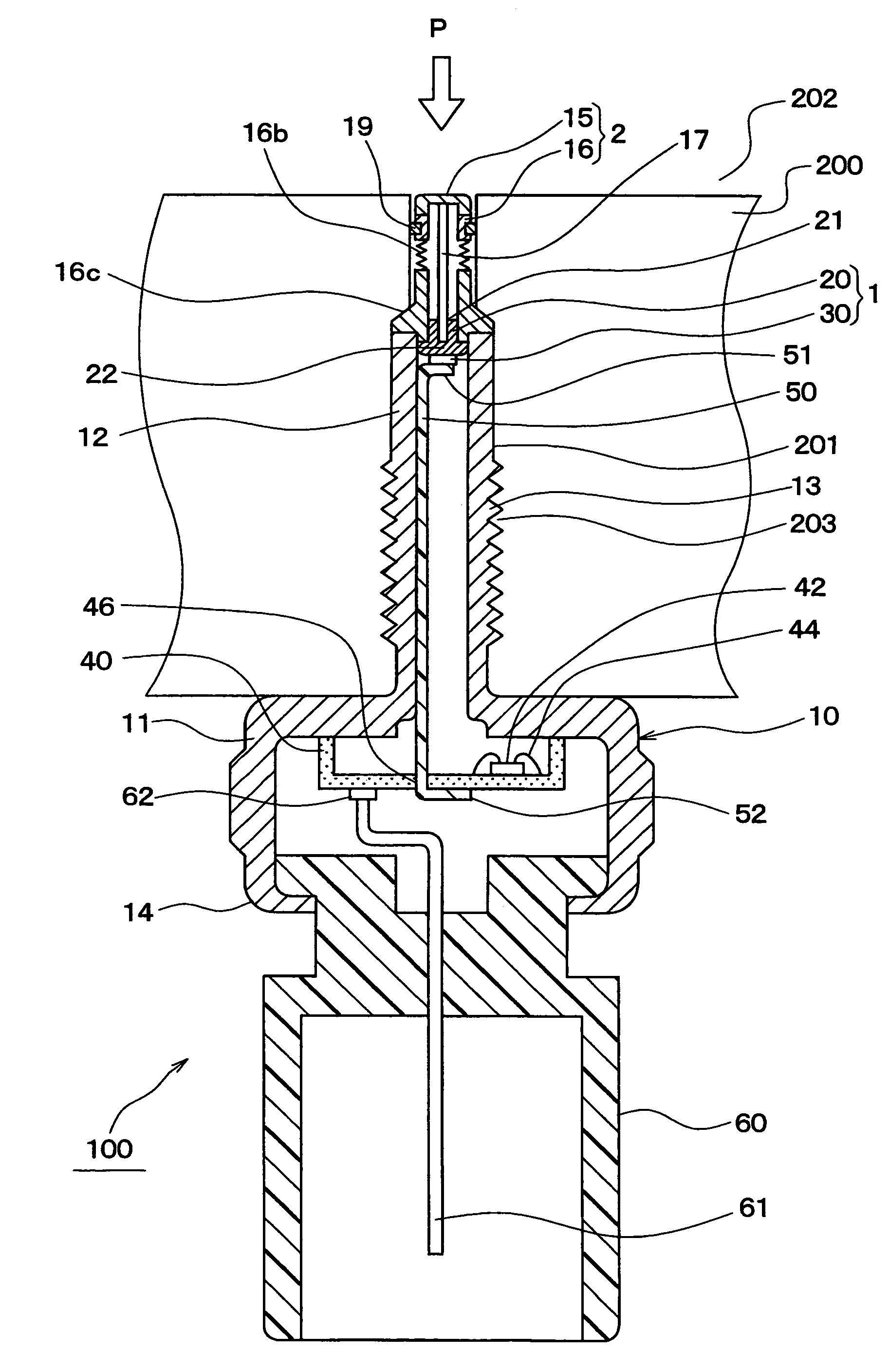 Pressure detection device