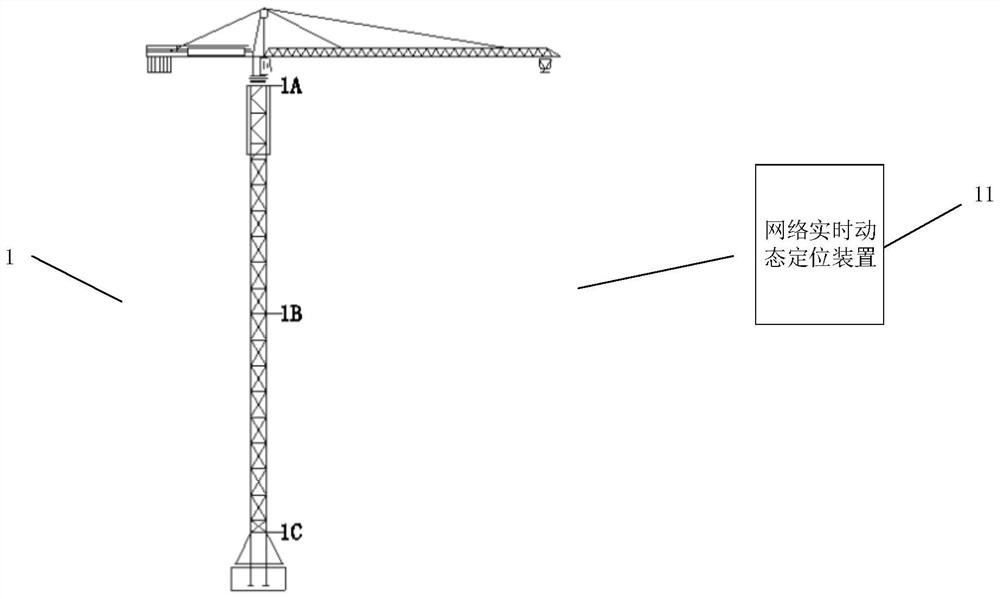 Tower crane safety monitoring system and method