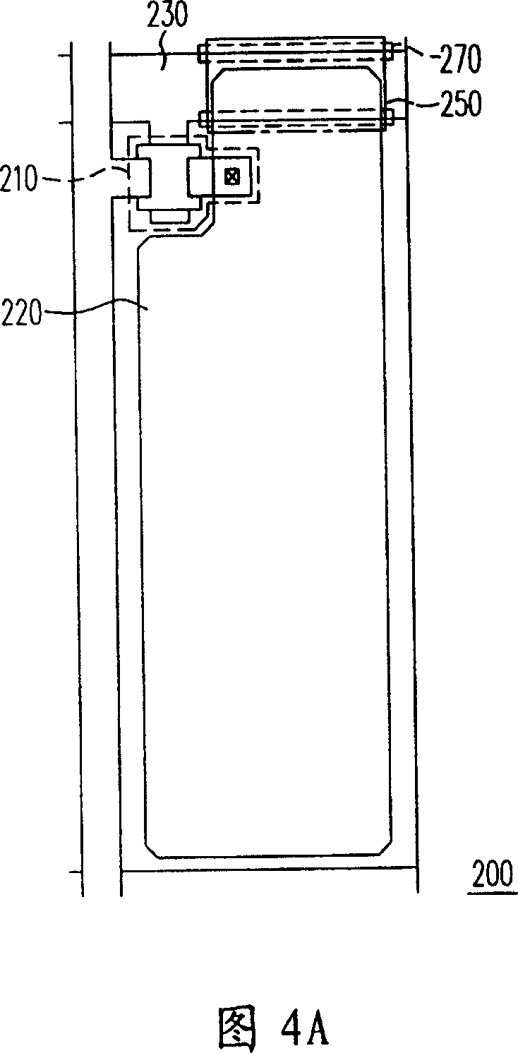 Picture element structure and manufacturing method and storage capacitance structure therefor